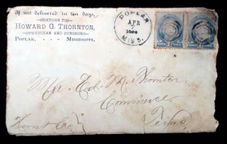 A Letter from the Physician, Howard Thornton to his brother, regarding the uptake in his business and the high water levels of the Mississippi River