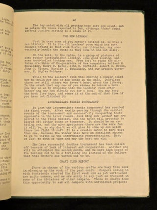 The Masqua, Published by the Boys of Camp Belknap on Lake Winnipesaukee