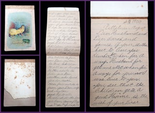 Item #29001150 Goodbye Letter to Husband and Children written on Deathbed. Anna "Annie" Brown Pegg
