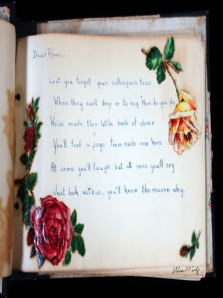 A Teacher's Retirement Memoir Book belonging to Rose A. Maguire