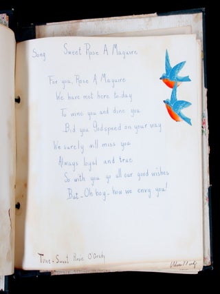 A Teacher's Retirement Memoir Book belonging to Rose A. Maguire