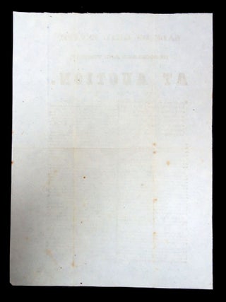 Broadside - Sale of Real Estate Notice, In Rockland