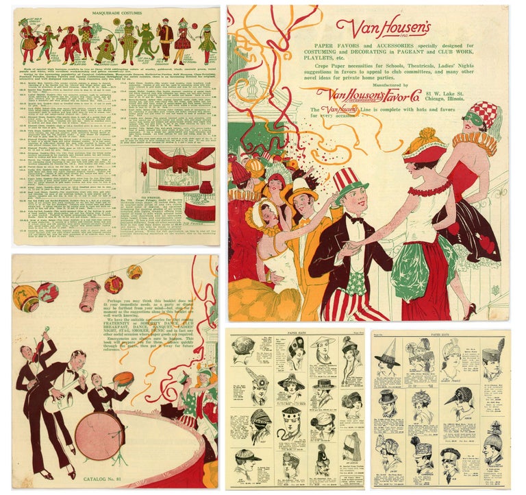 Item #29001620 Van Housen's, Paper Favors and Accessories Specially Designed for Costuming and Decorating in a Pageant and Club work, Playlets, etc., A Trade Catalogue, No. 81