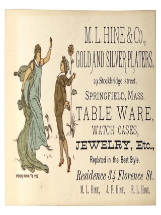 Item #29001632 Aesthetic Movement Advertising Card