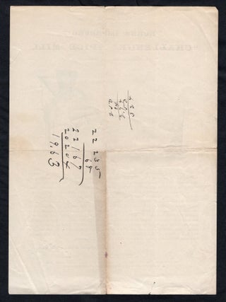 Burn's Improved "Challenged" Spice Mill Illustrated Broadside or Broadsheet