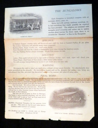 Point Pleasant Colony Letterhead and Promotional Material