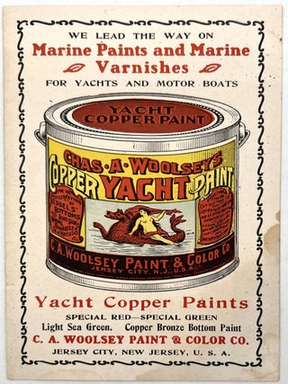 Item #29001738 Colorful C.A. Woolsey Paint & Color Co. Advert - Marine Paints and Marine Varnishes