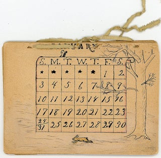 Hand made calendar 1897