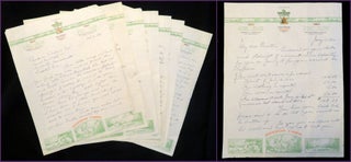 Item #29001800 A Collection of Seven Letters on Keewaydin Camp Letterheads from a Father to his...