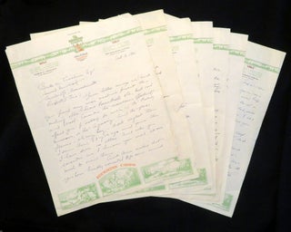A Collection of Seven Letters on Keewaydin Camp Letterheads from a Father to his Son, during his Freshman Year at Harvard University