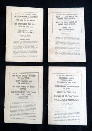 Four Booklets in the Series Entitled Sex Problems - What A Lady About to Marry Should Know to Gonorrhea, Clap and Bubo