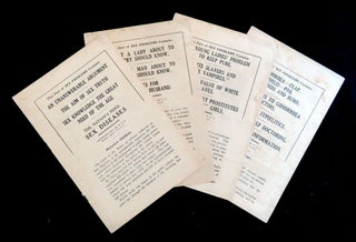 Four Booklets in the Series Entitled Sex Problems - What A Lady About to Marry Should Know to Gonorrhea, Clap and Bubo