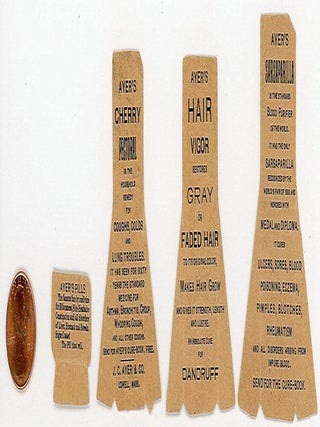 Miniature Die-cut Advertising Cars - Ayer's Patent Medicines