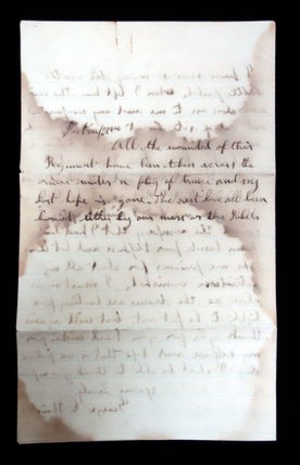 Civil War Letter From George E. Haines Regarding the Death of his Friend on the Battlefield