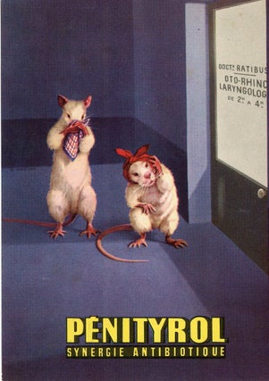 Item #29006107 Penityrol Synergie Antibiotique, Patent Medicine Advertising Postcard