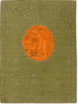 Fine embossed die-cut Love Token with Hidden Message printed on Silk