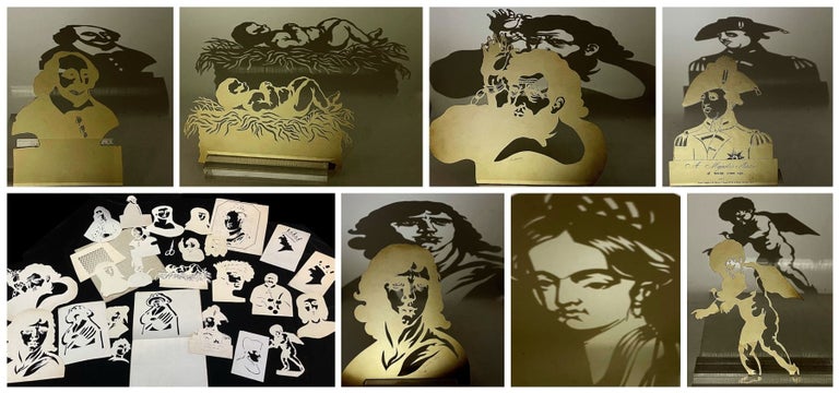 Item #29006512 25 Plus Hand made Silhouette Shadow Pictures. Miss C. W. B.