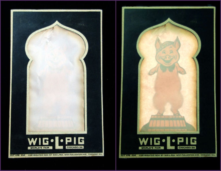 Item #29007102 Movable Wiggling Pig, 1934 Chicago's World Fair