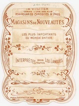 Au Bon Marche, Changing View Card of a Servant Girl into Queen