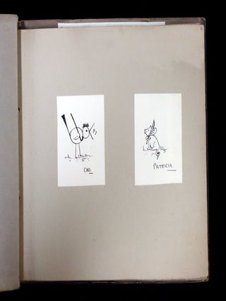 Joan and Nan's Book Of Cho and Patricia, Hand-drawn Anthropomorphic Drawings, a collection of picture stories about a pig and a bird