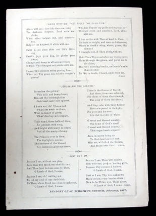 Children's Church, St. Timothy's Parish, Roxborough, A Hymnal Program