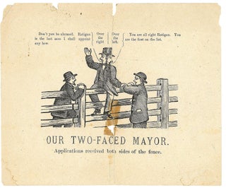 Item #29012104 Our Two-Faced Mayor, A Political Satire Cartoon