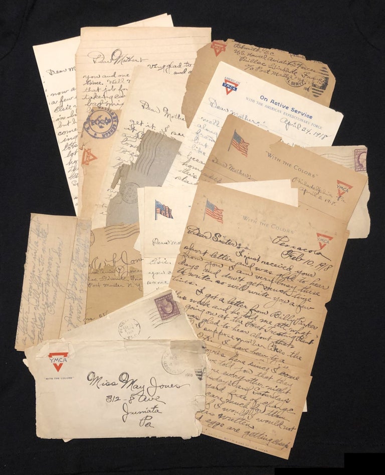 Item #29012737 A Collection of Letters from Pvt. Glenn H. Jones, a WWI Naval Plane Repairman. Glenn H. Jones.