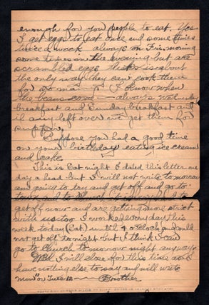 A Collection of Letters from Pvt. Glenn H. Jones, a WWI Naval Plane Repairman