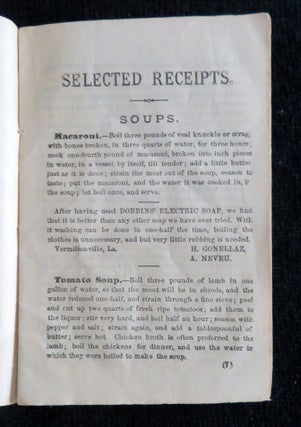 Aunt Matilda's Selected Receipts and Useful Information