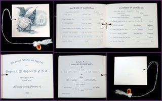 Item #29016623 Dance Card - First Annual Exhibition and Prize Drill of the Company E, 3d Regiment...
