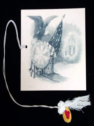 Dance Card - First Annual Exhibition and Prize Drill of the Company E, 3d Regiment N. H. N. G. Cover Printed on Silk