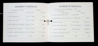 Dance Card - First Annual Exhibition and Prize Drill of the Company E, 3d Regiment N. H. N. G. Cover Printed on Silk