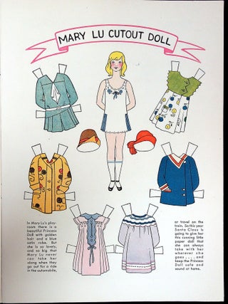 A Present from Mary Lu and Little Jim - JC Penney promotional activity book for children - Christmas