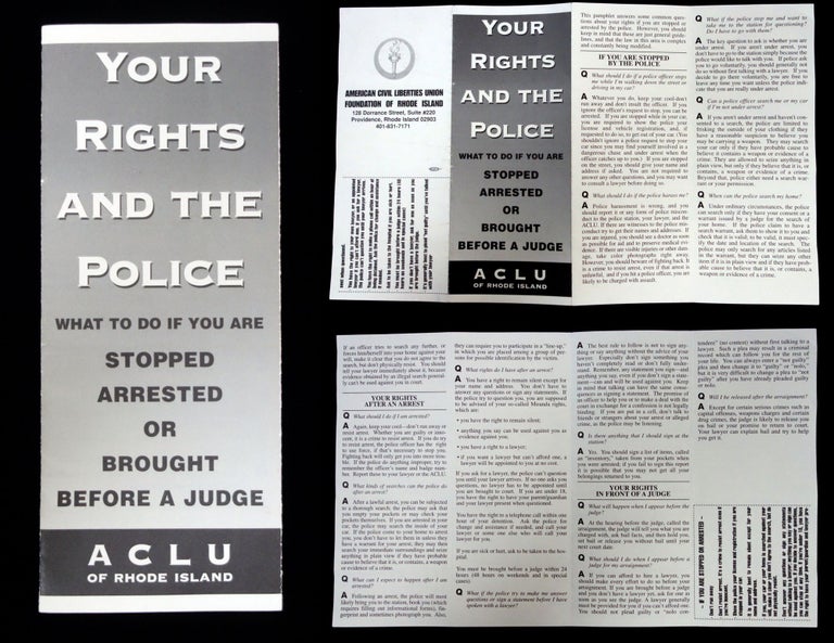 Item #29017240 Your Rights and the Police, an ACLU Pamphlet