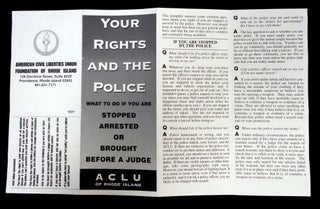 Your Rights and the Police, an ACLU Pamphlet