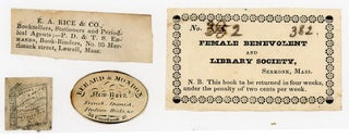 A Grouping of 22 Bookseller Labels/Tags from the 18th and 19th Centuries