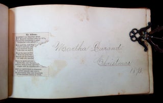 Autographs, A Friendship Album belonging to Martha "Mousie" Durand Tibbetts