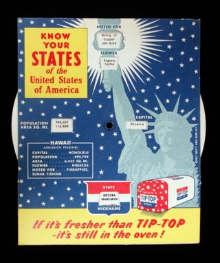 Know Your States Volvelle for Tip Top Bread