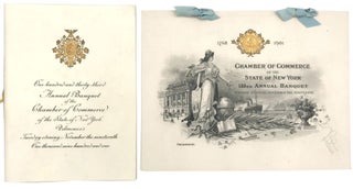 Item #29019238 Commemorative Menu Designed by Tiffany & Co., 1901, for the Chamber of Commerce