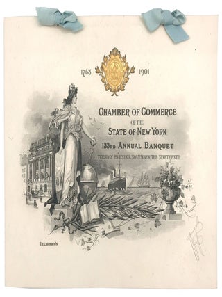 Commemorative Menu Designed by Tiffany & Co., 1901, for the Chamber of Commerce