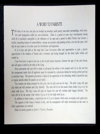Camp Spaulding Brochure