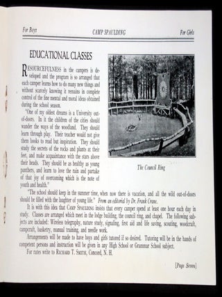 Camp Spaulding Brochure