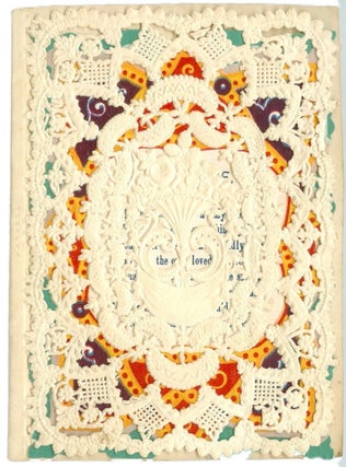Mansell - Intricate Pattern Lace Cover with Verse, “My Hope” on Vibrant Paper with Geometric Design