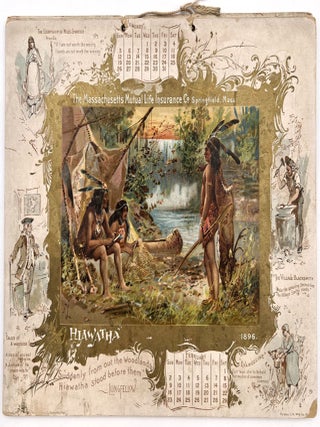 Item #55040 1896 Chromolithograph Calendar - Fine Imagery Forbes