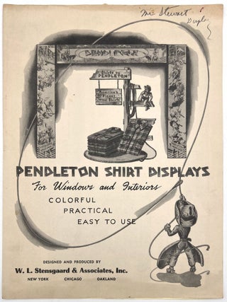 Item #55222 Illustrated Advertising Circular, Displays for Pendelton Shirts, 1946