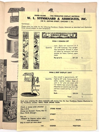 Illustrated Advertising Circular, Displays for Pendelton Shirts, 1946