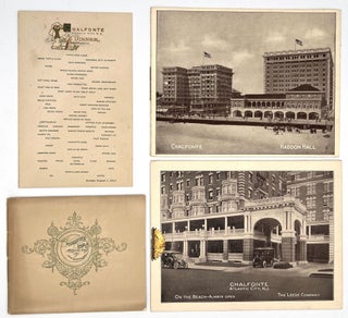 Item #55336 Lots of Atlantic City Hotel Viewbooks, Menu, c1900-1915