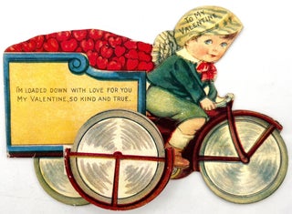 Item #55669 Cupid Riding Bike with Cart of Hearts