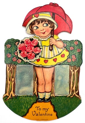 Item #55702 Germany - Rocker Valentine Girl with Roses
