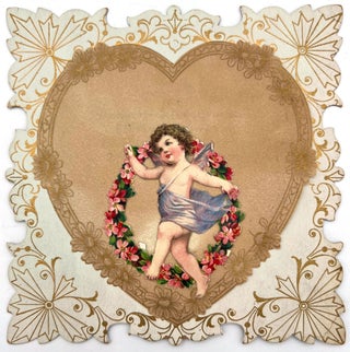 Item #55727 Cupid Skipping with Garland of Flowers